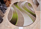 Мокетен килим ERIKA 8012 beige/green елипса